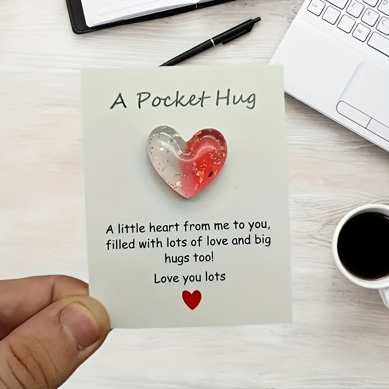 Resin Heart Keepsake Card