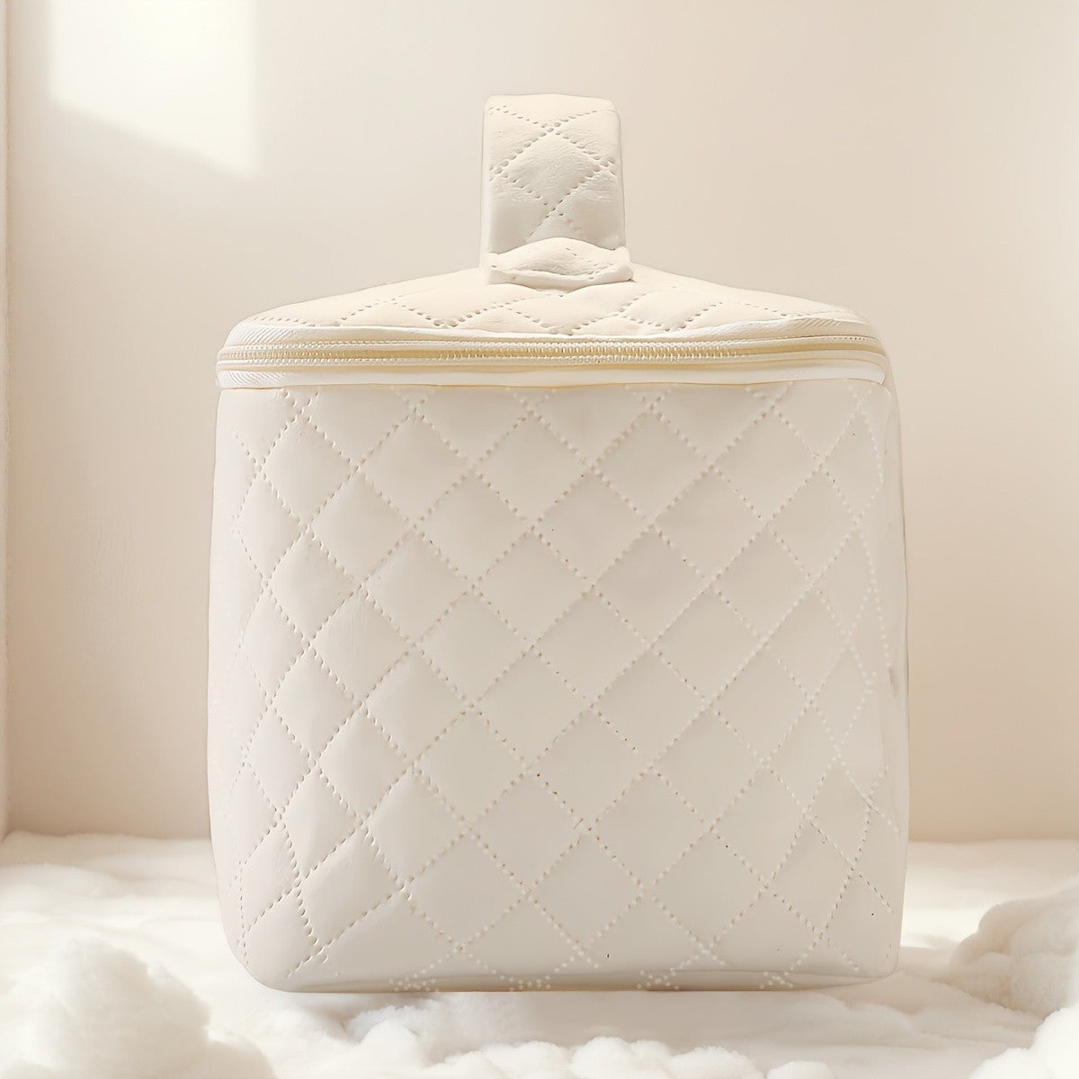 Cat Family Quilted Makeup Bag