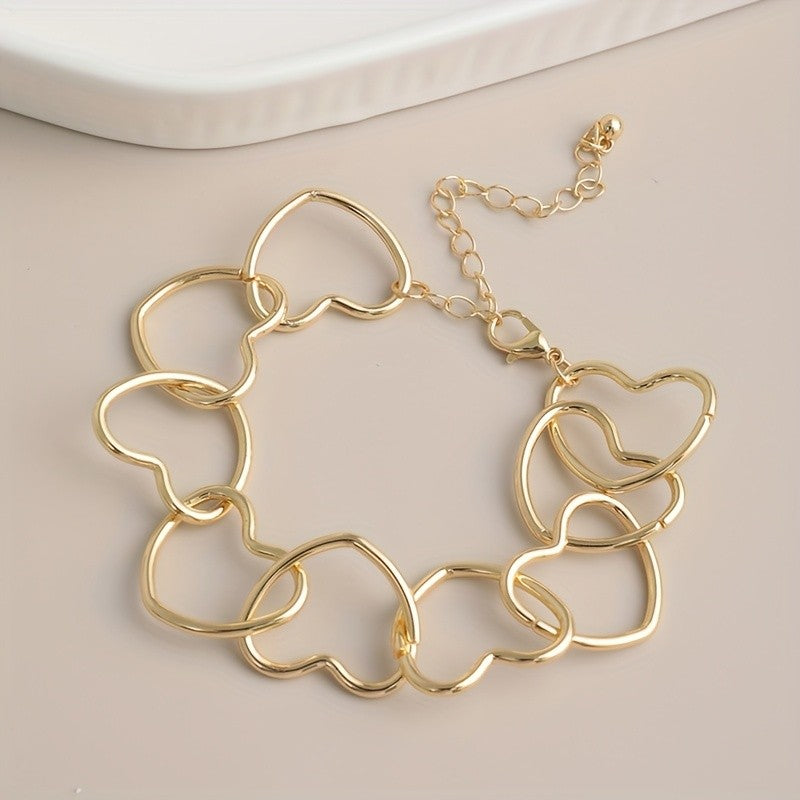 Open Heart Circle Bracelet