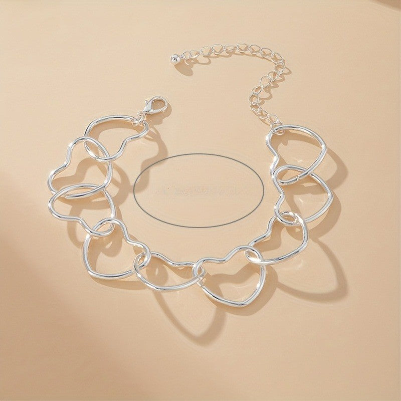 Open Heart Circle Bracelet