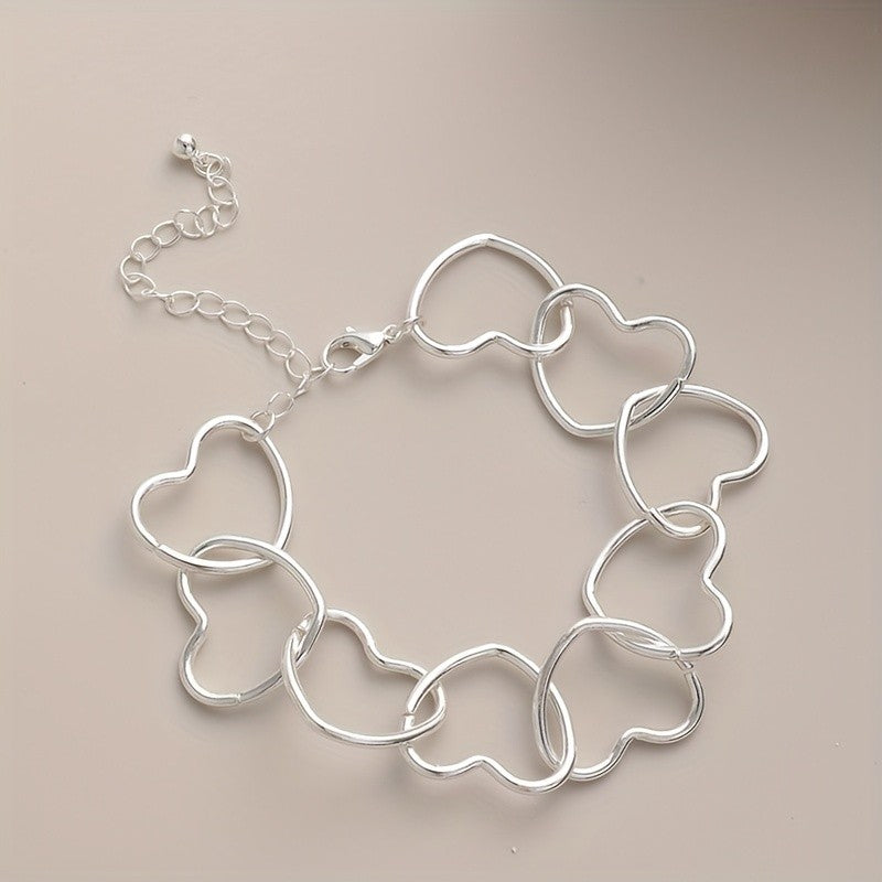Open Heart Circle Bracelet