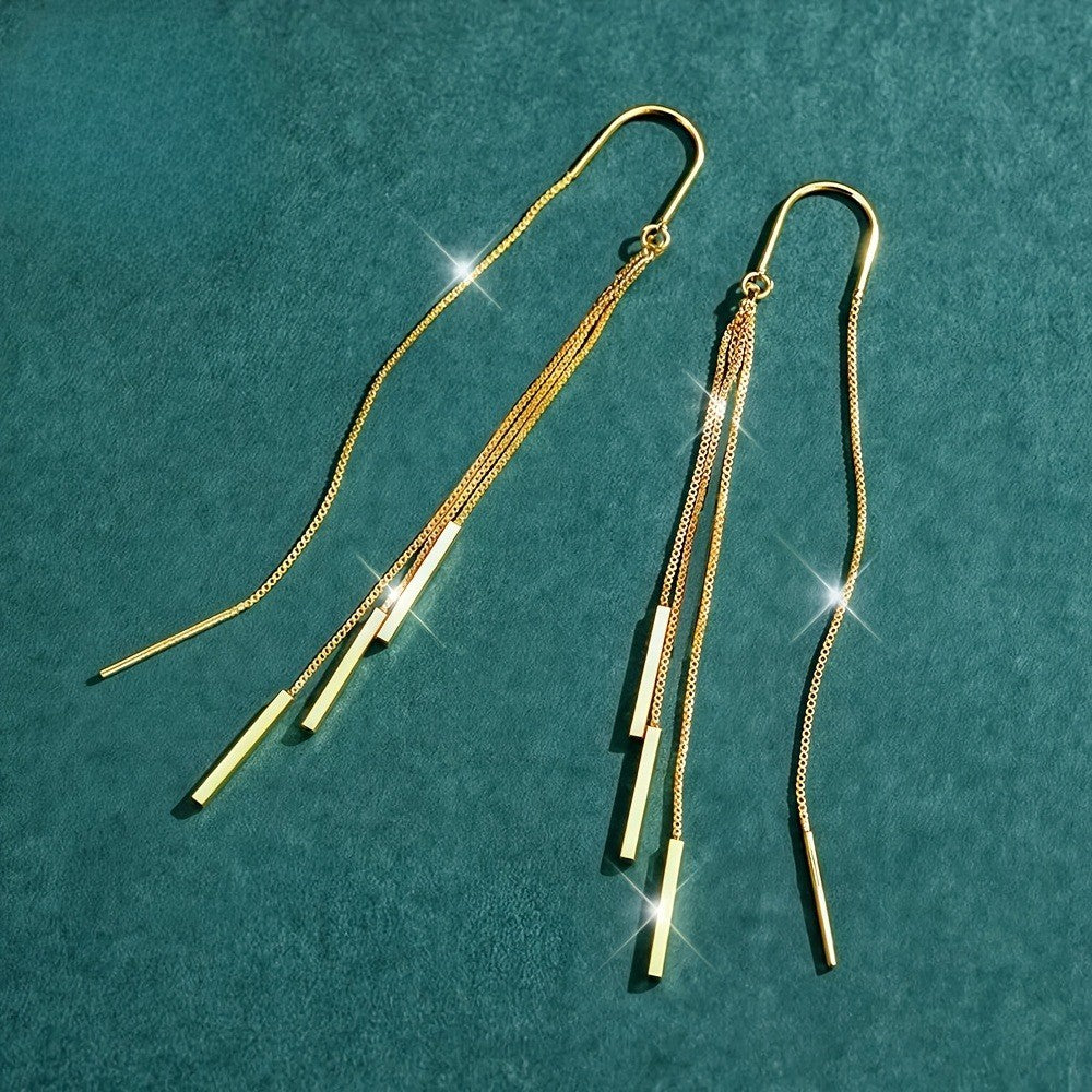 Triple Bar Threader Earrings