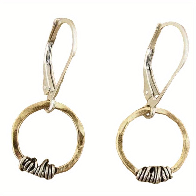 Twisted Wire Hoop Earrings
