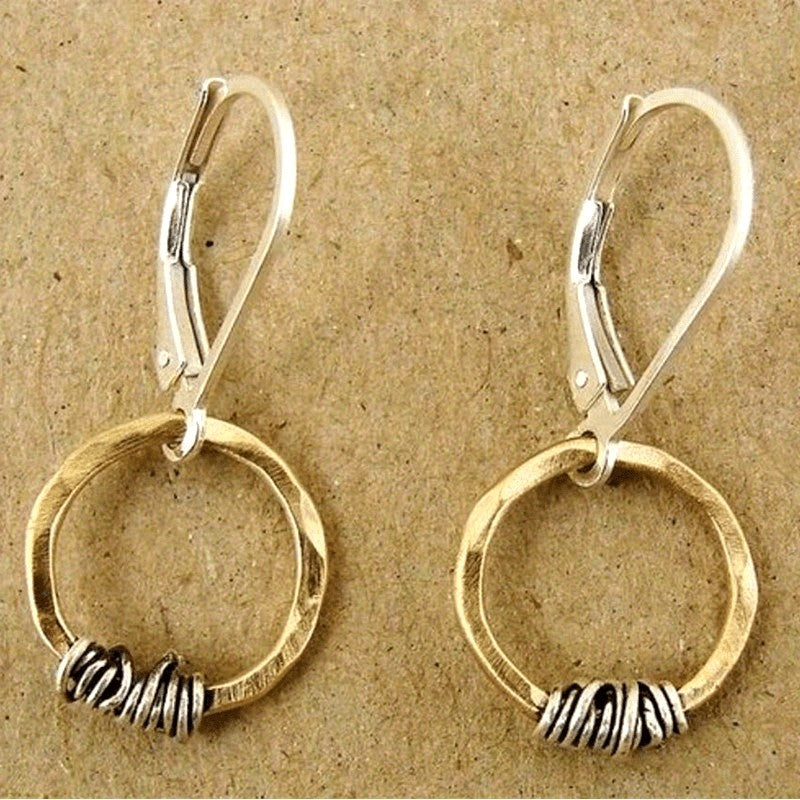 Twisted Wire Hoop Earrings