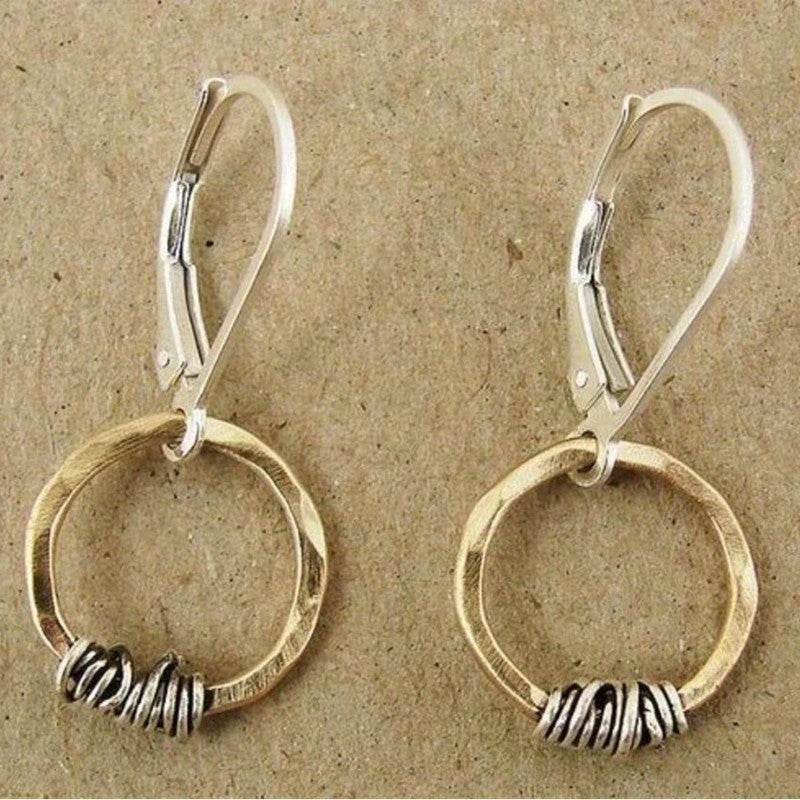 Twisted Wire Hoop Earrings