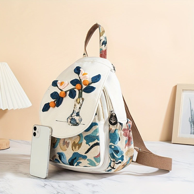 Floral Vase Backpack
