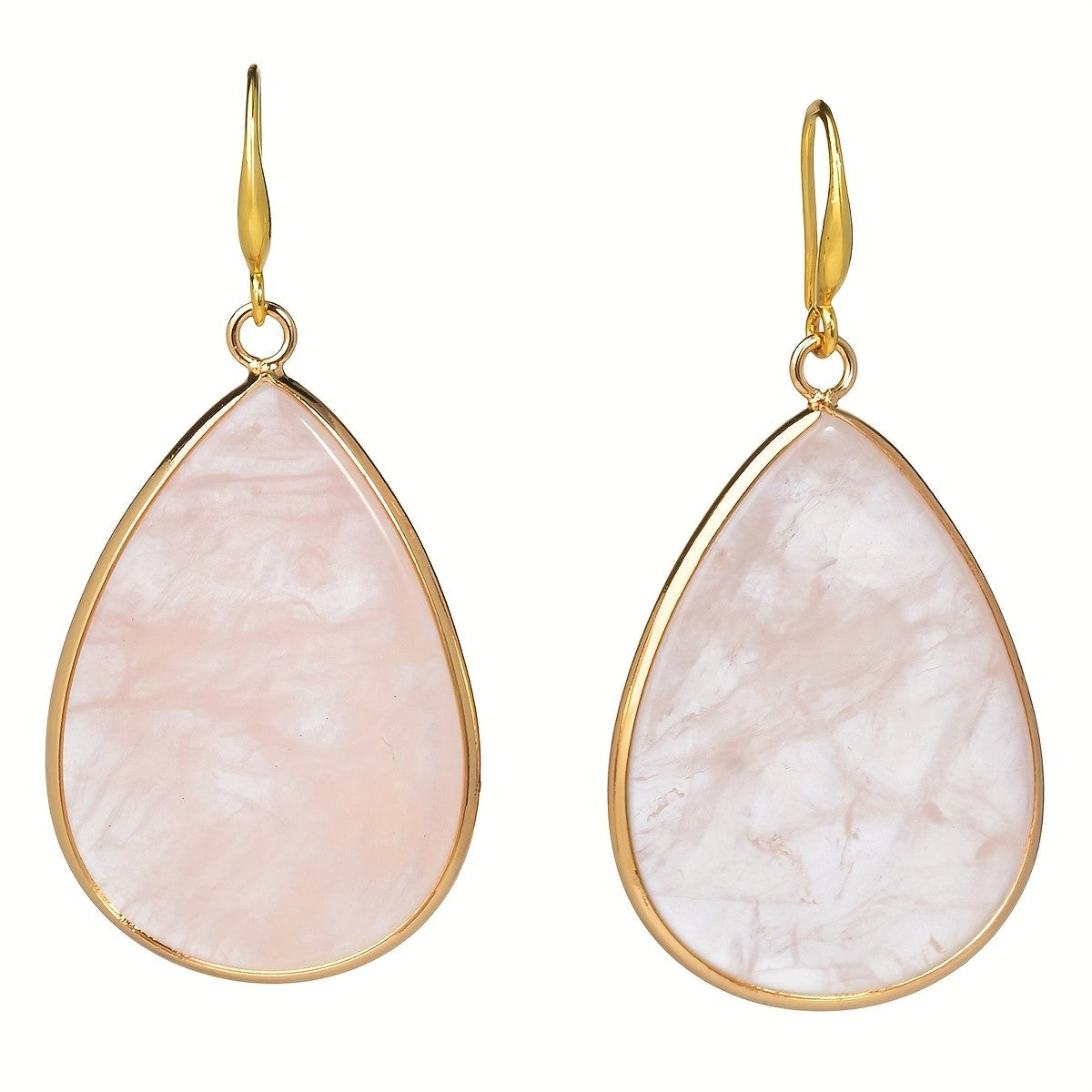 Teardrop Stone Drop Earrings