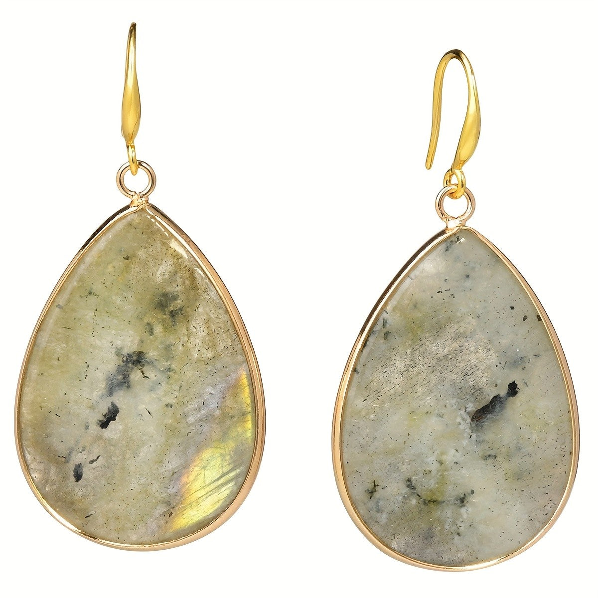 Teardrop Stone Drop Earrings