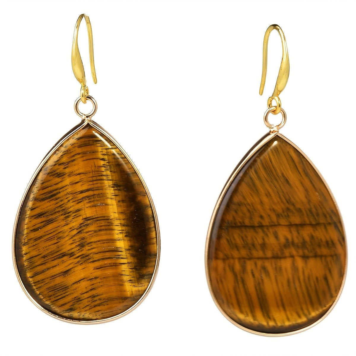 Teardrop Stone Drop Earrings