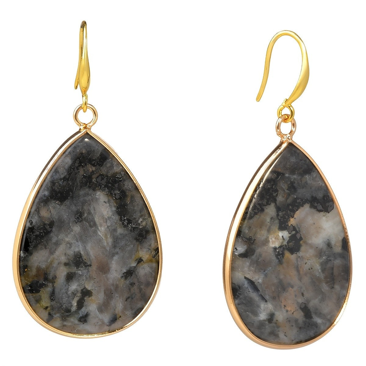 Teardrop Stone Drop Earrings