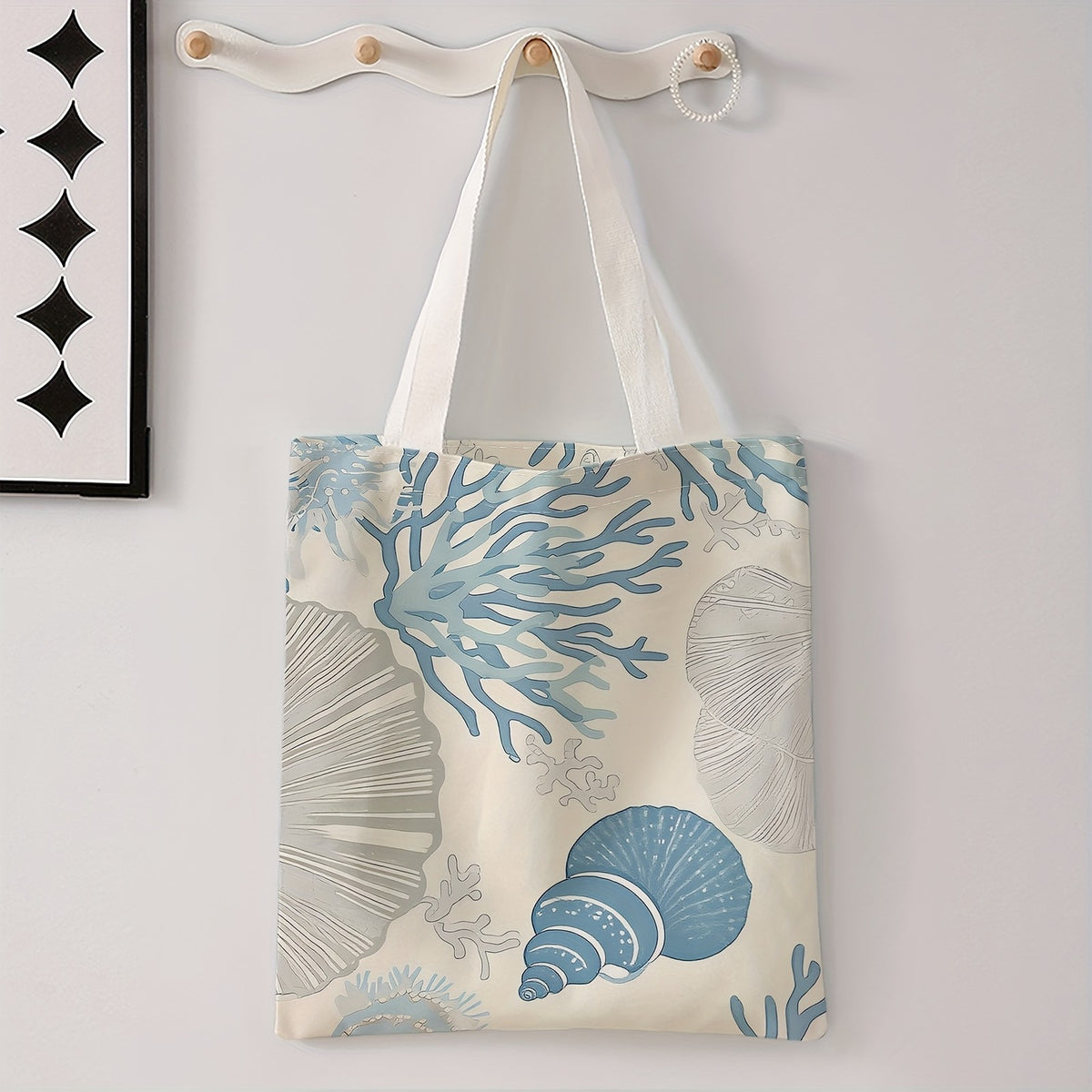 Ocean Print Tote Bag