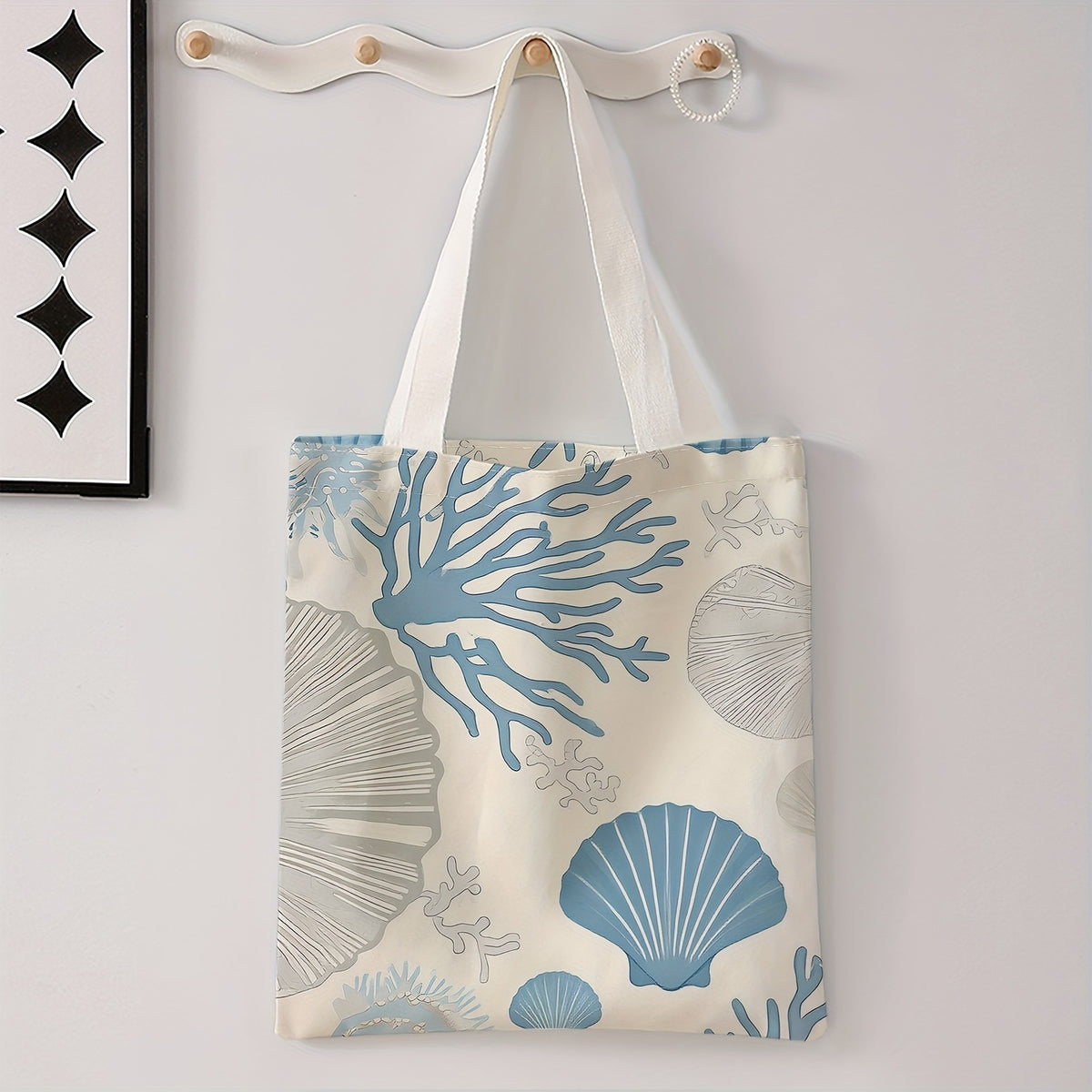 Ocean Print Tote Bag