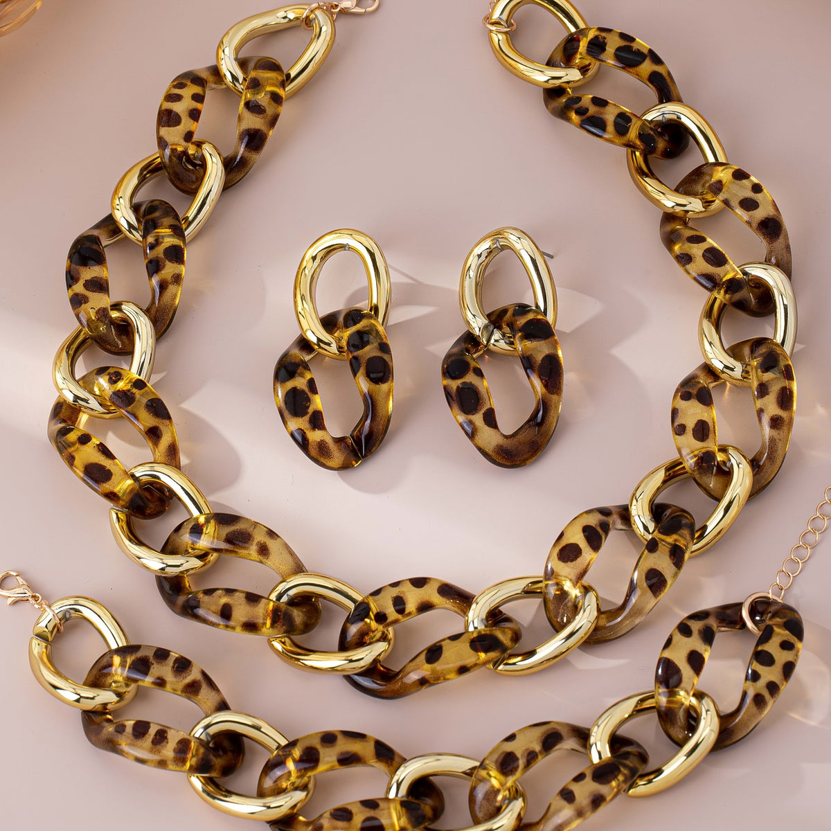 Leopard Link Jewelry Set
