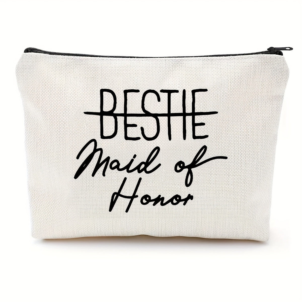 Bestie Maid of Honor Canvas Pouch