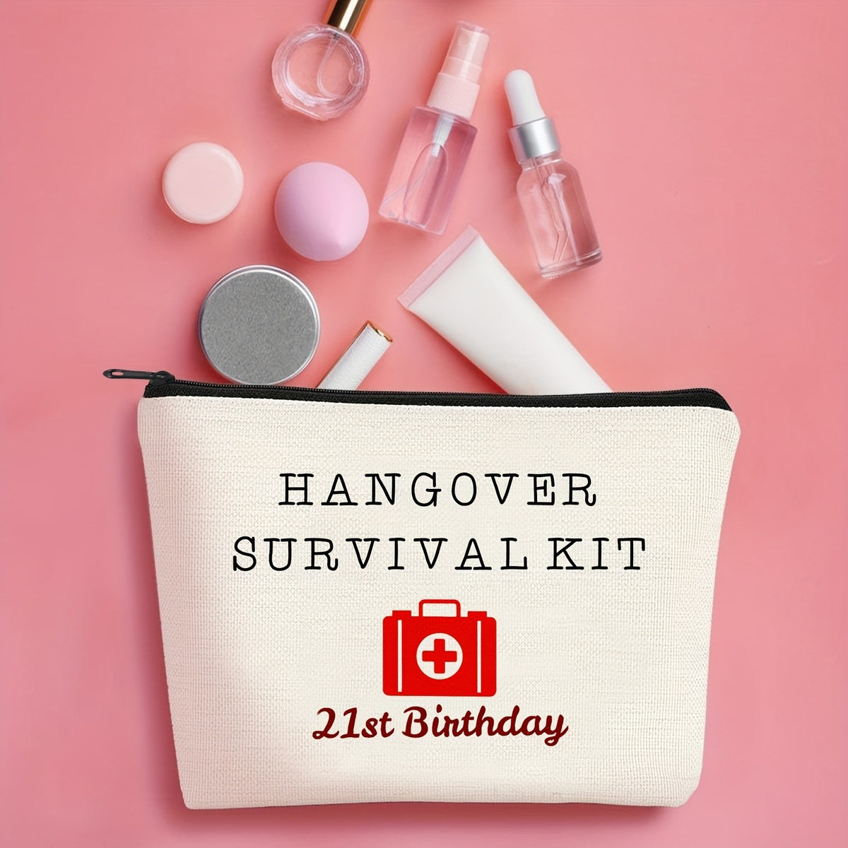Birthday Survival Canvas Pouch
