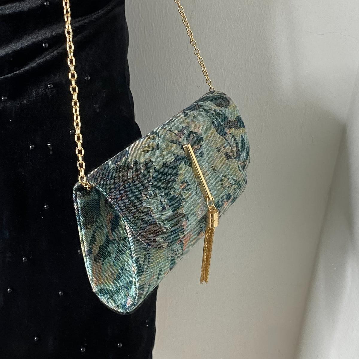 Floral Tapestry Clutch