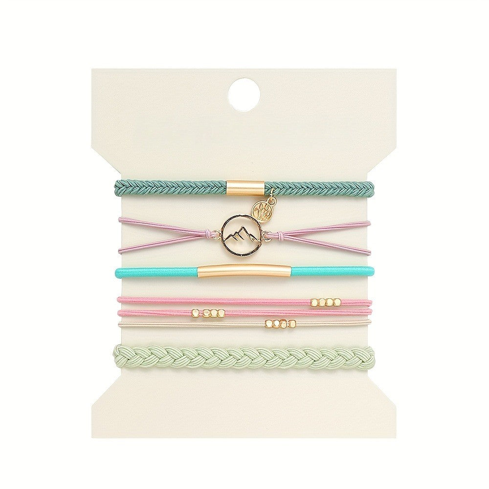 Mixed Braided Hair Tie & Bracelet Set