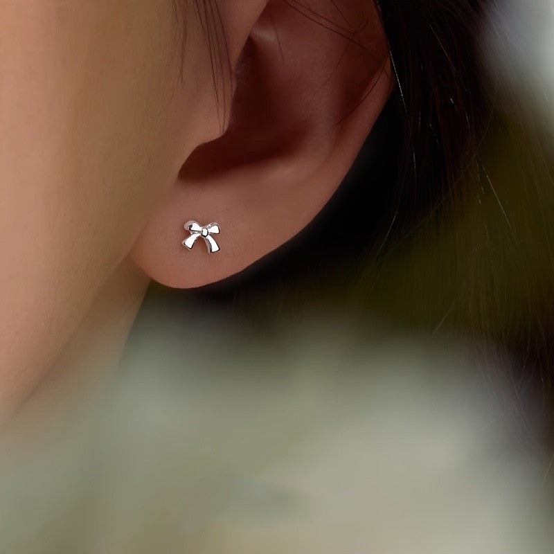 Mini Bow Stud Earrings