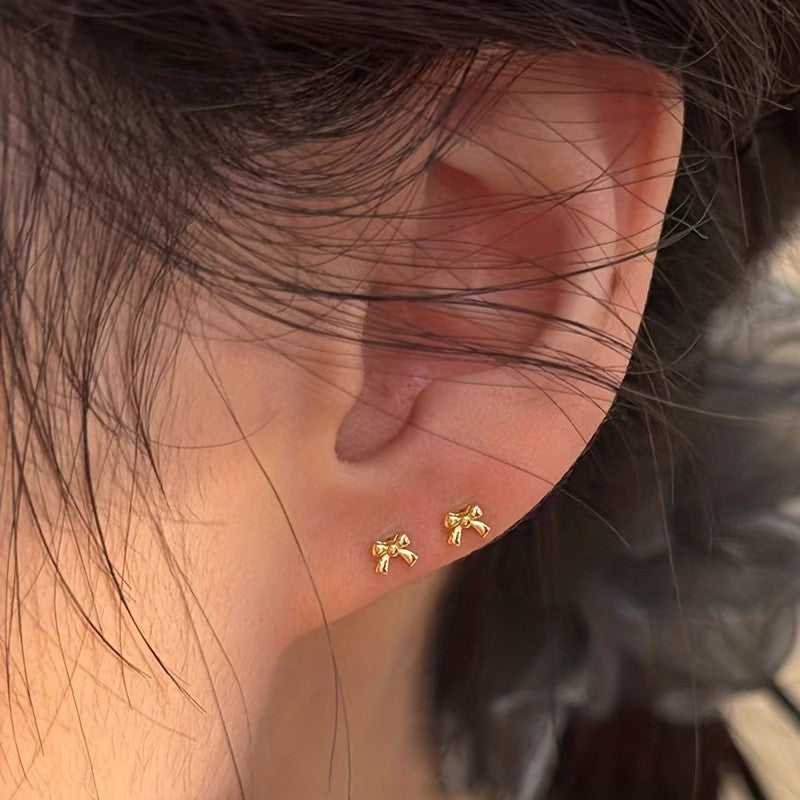 Mini Bow Stud Earrings