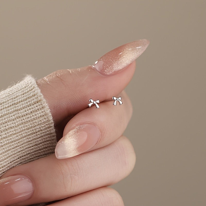 Mini Bow Stud Earrings