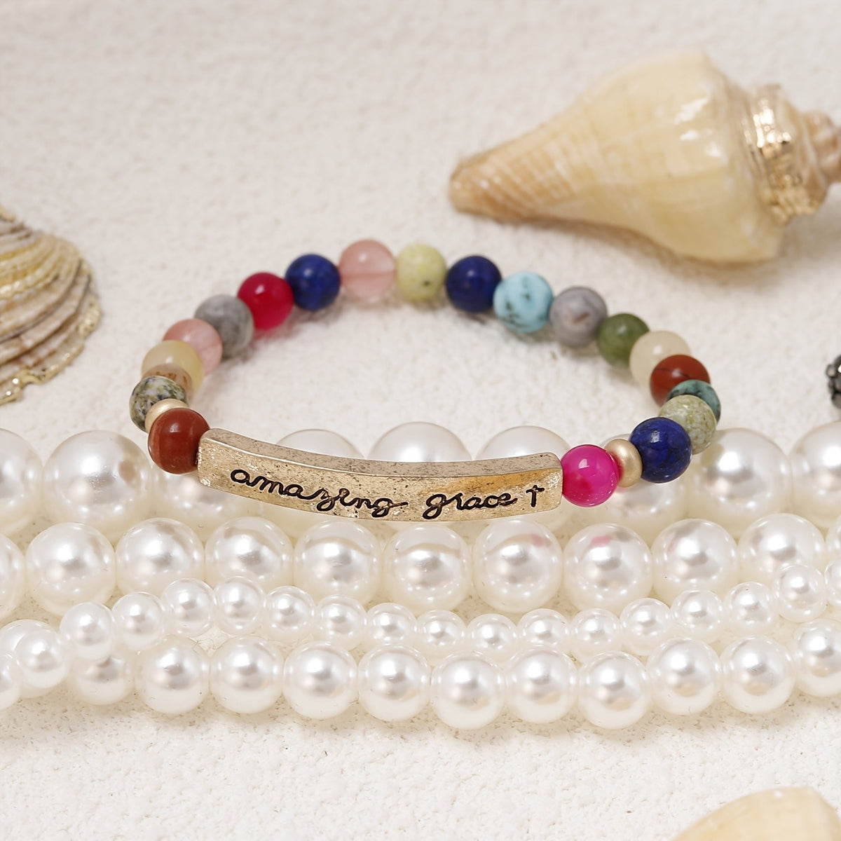 Amazing Grace Multicolor Stone Bracelet