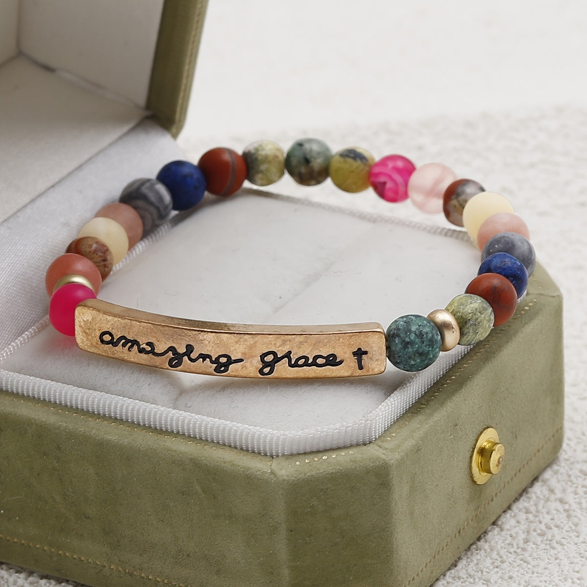 Amazing Grace Multicolor Stone Bracelet