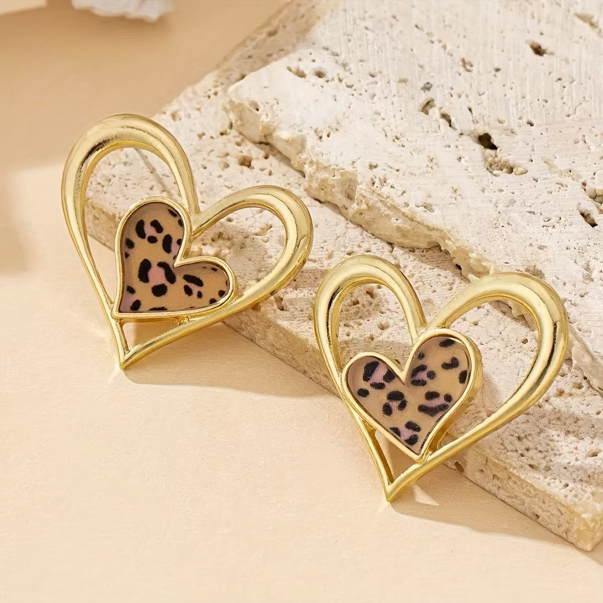 Red Heart Drop Earrings