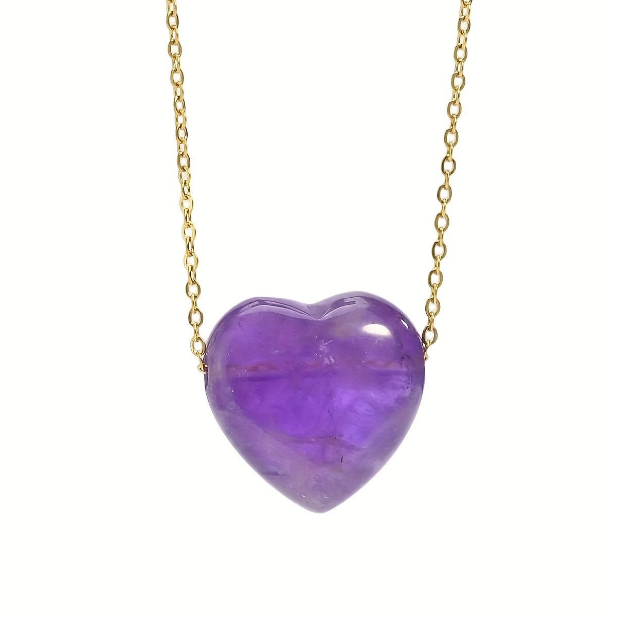 Heart Stone Pendant Necklace