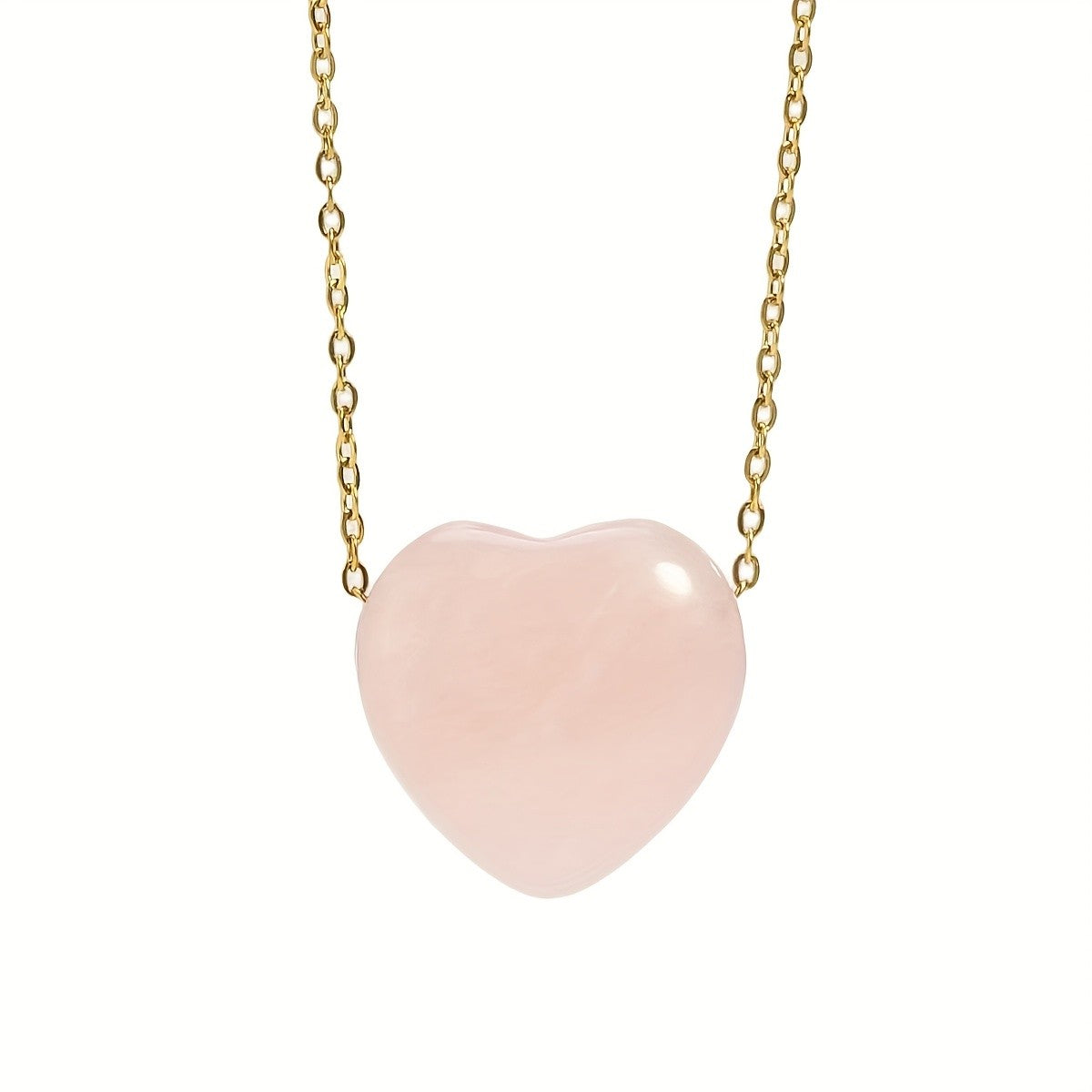 Heart Stone Pendant Necklace