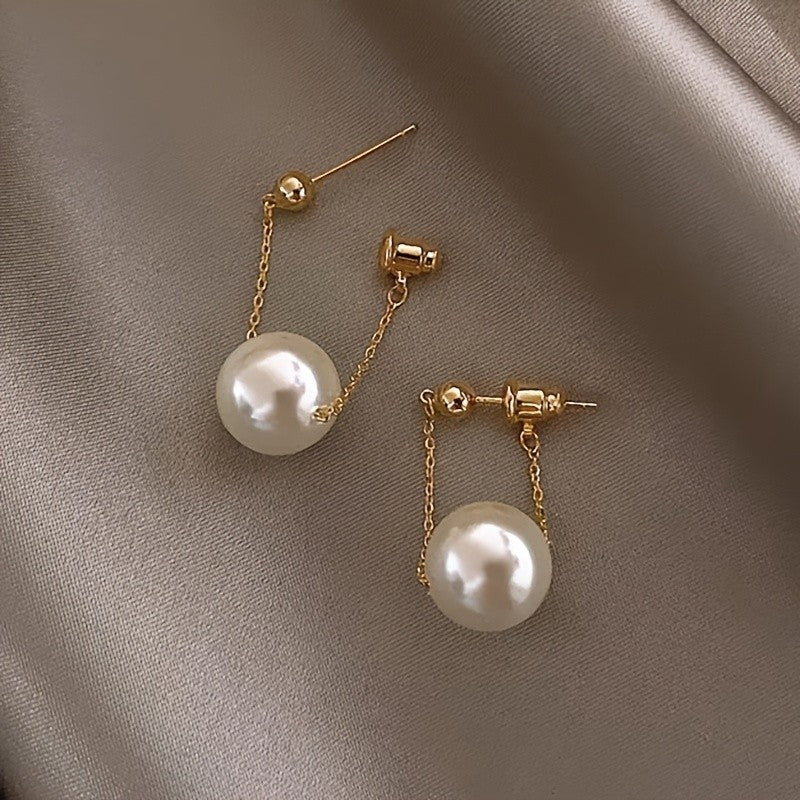 Suspended Pearl Swing Earrings