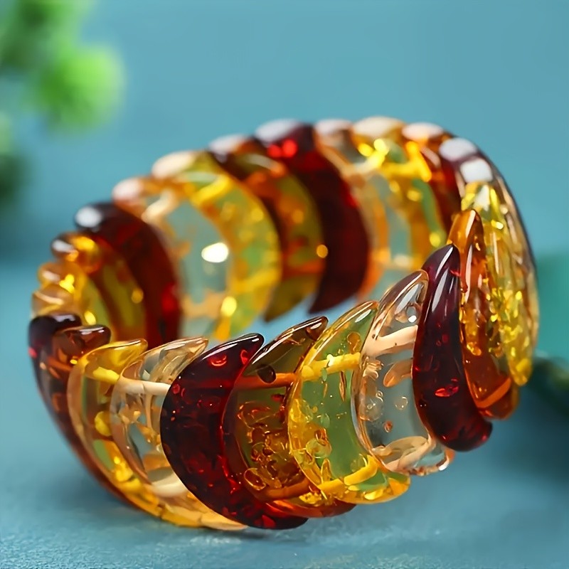 Multi-Color Amber Bracelet