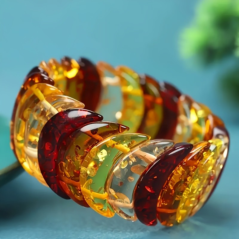 Multi-Color Amber Bracelet