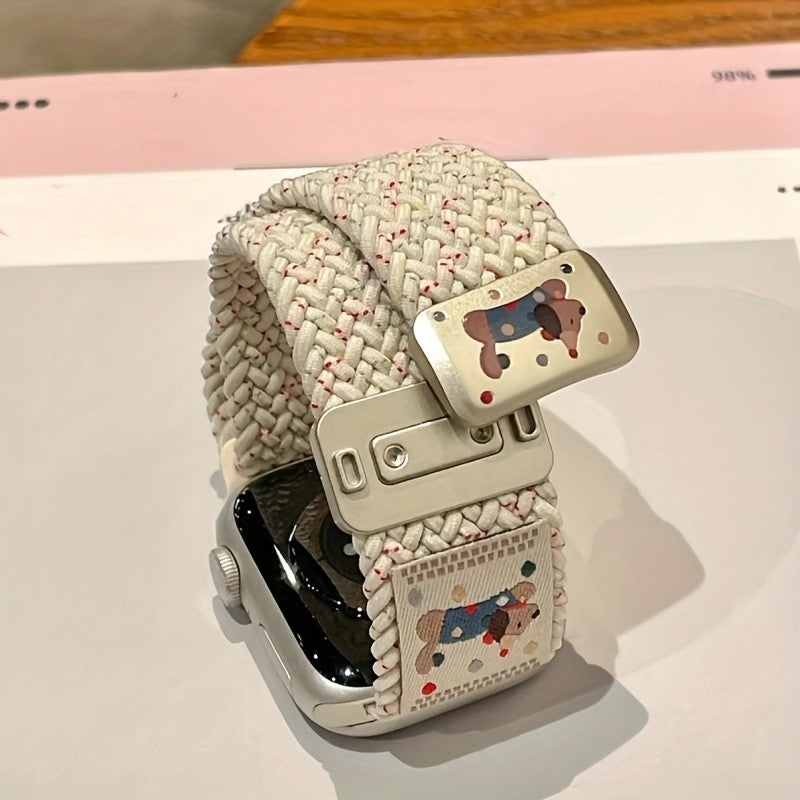 Dog Pattern Nylon Watch Band