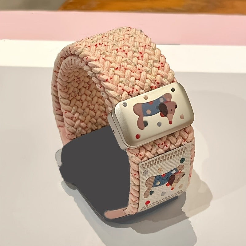 Dog Pattern Nylon Watch Band