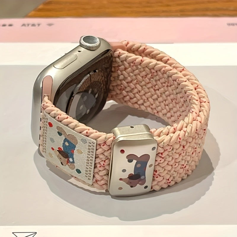 Dog Pattern Nylon Watch Band