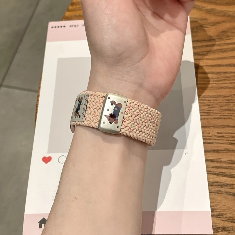 Dog Pattern Nylon Watch Band