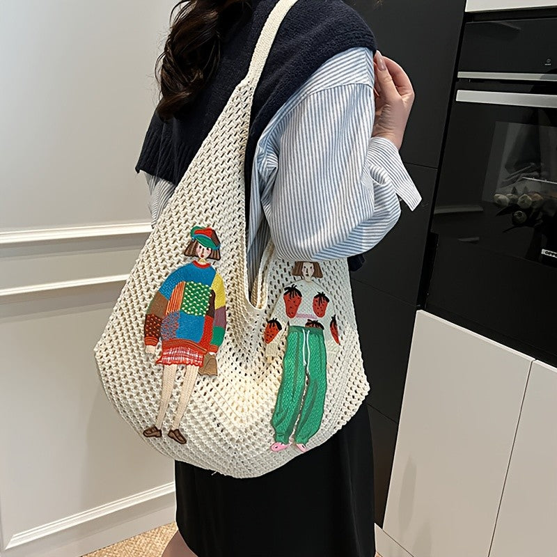 Crochet Figure Tote Bag