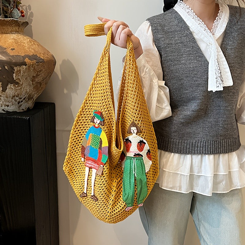 Crochet Figure Tote Bag