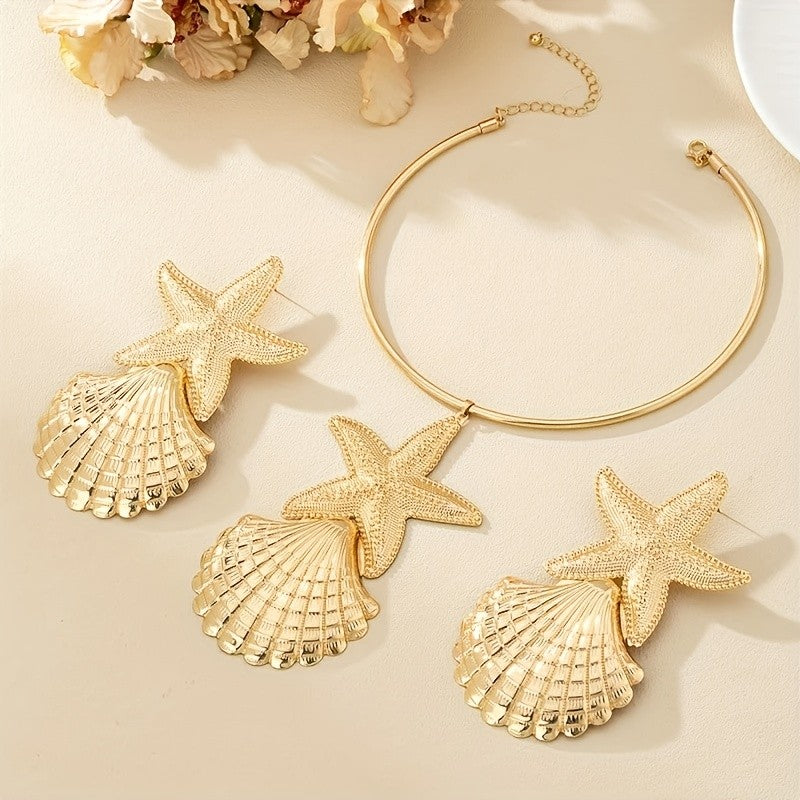 Starfish & Shell Jewelry Set