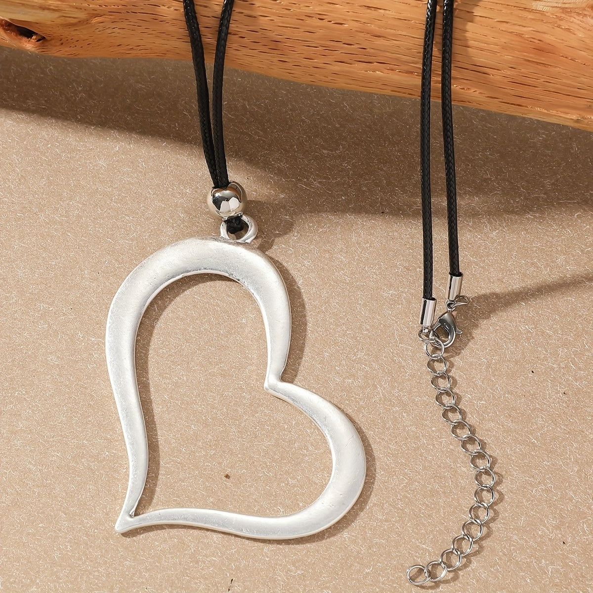 Organic Contour Heart Necklace