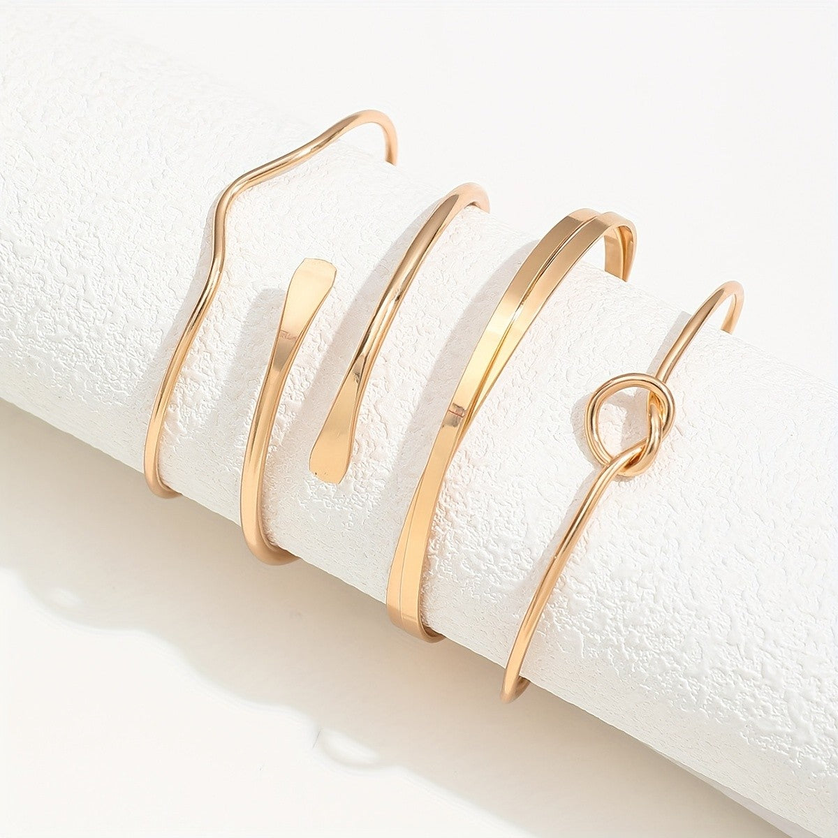 Mixed Open Cuff Bracelet Set