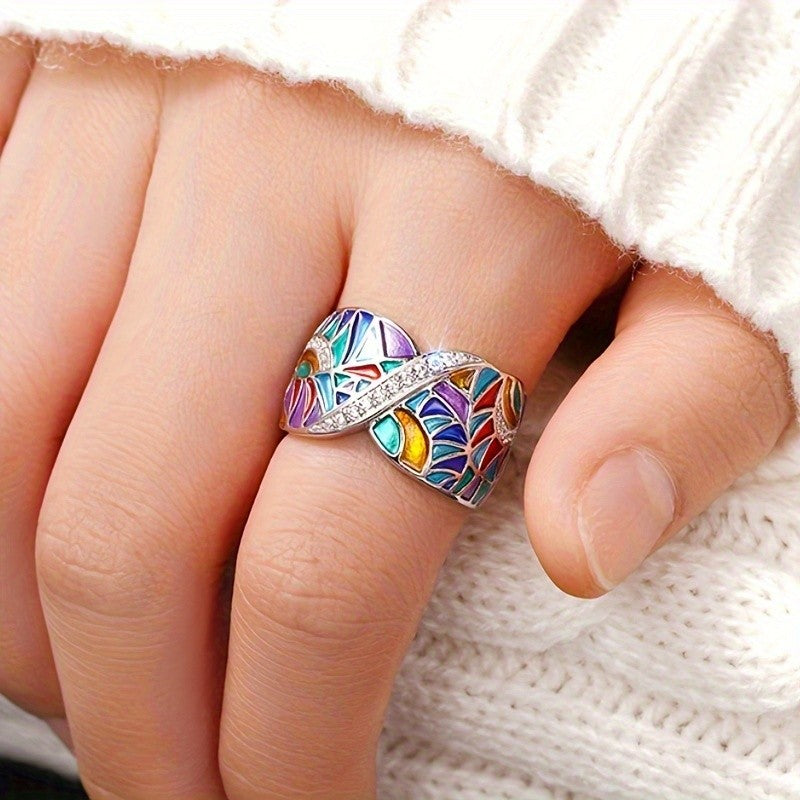 Colorful Enamel Wrap Ring