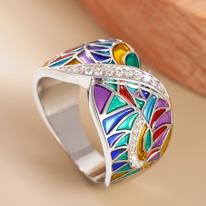 Colorful Enamel Wrap Ring