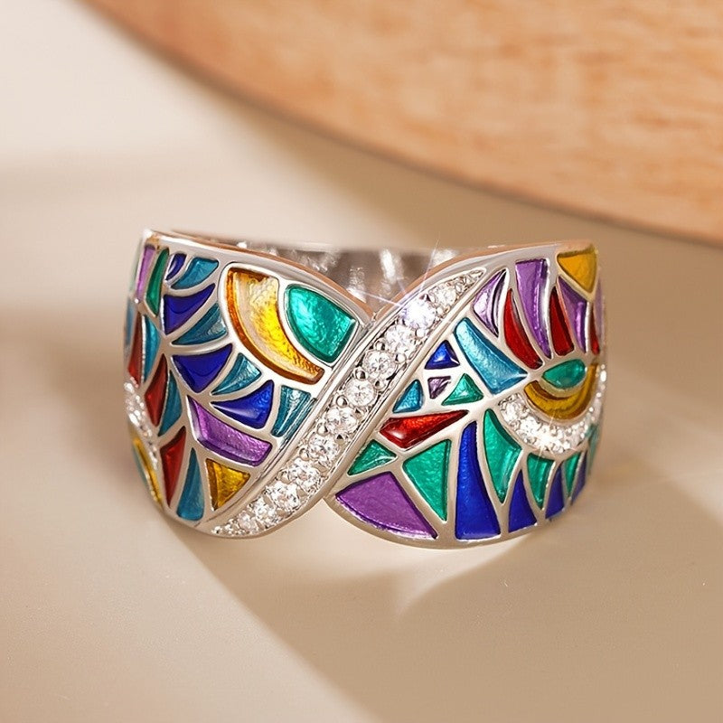 Colorful Enamel Wrap Ring