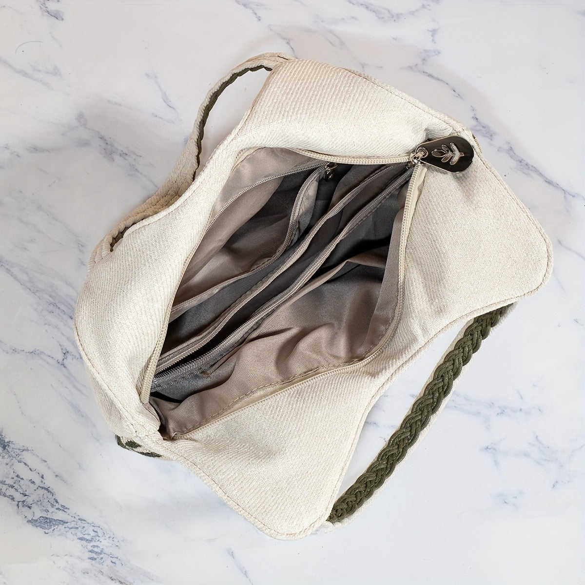Botanical Embroidery Tote Bag