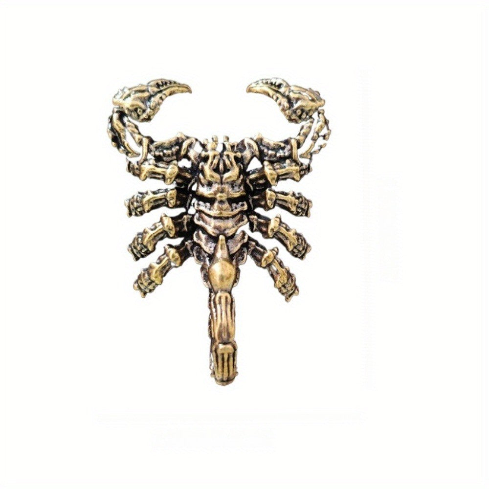 Antique Brass Scorpion Figurine