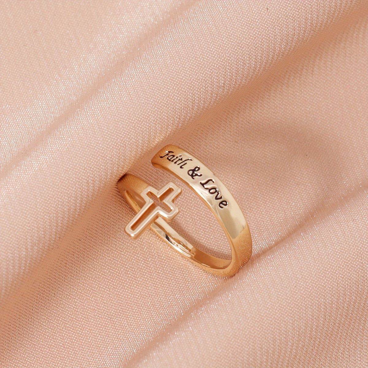 Faith & Love Cross Ring
