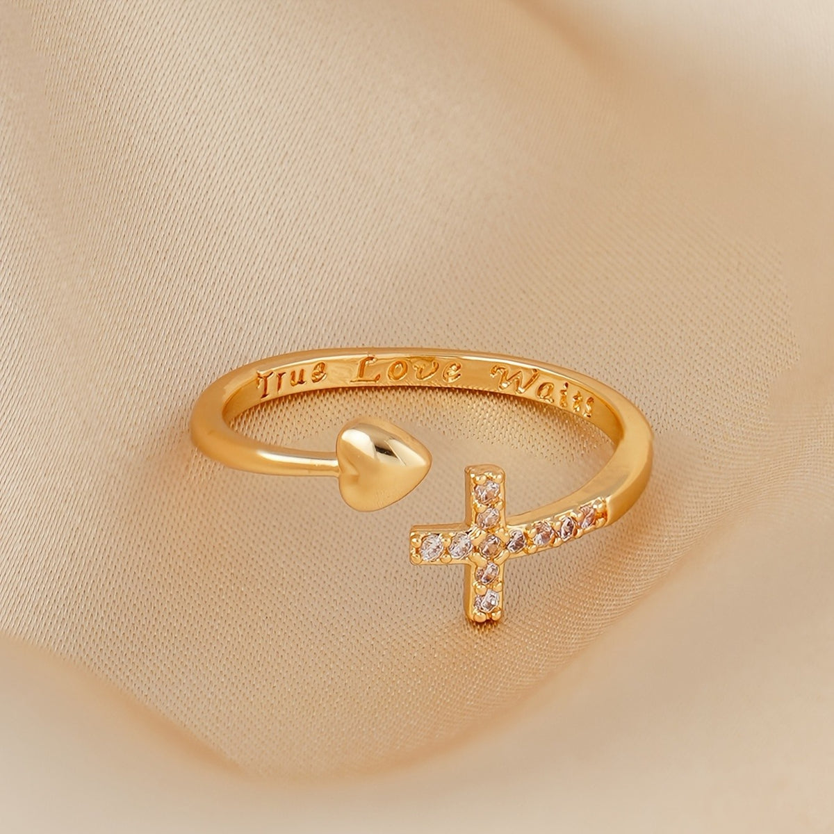 Faith & Love Cross Ring