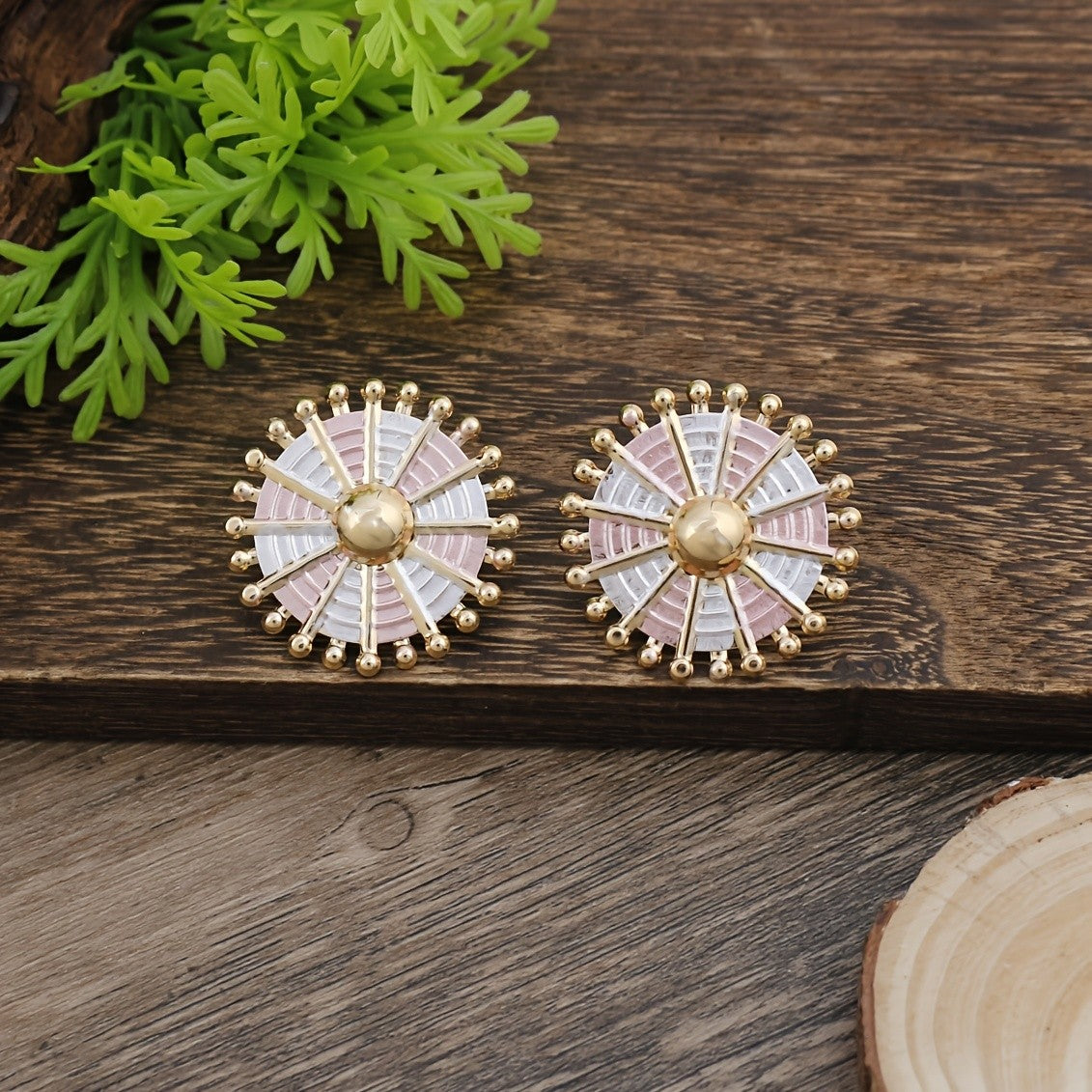 Pastel Ship Wheel Earrings
