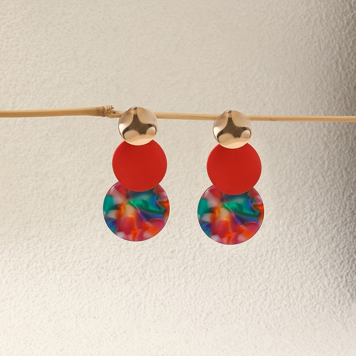 Colorful Resin Drop Earrings